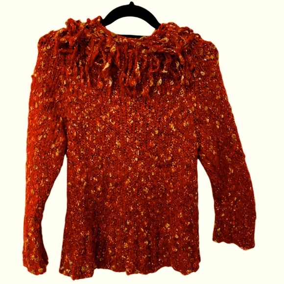 Ruby Rd Sweater Button Front Full Collar Sz Med - Picture 3 of 5